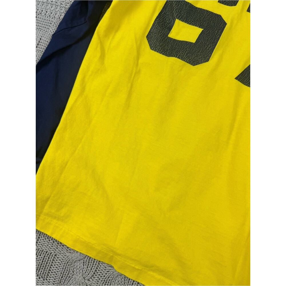Polo by Ralph Lauren Yellow & Navy Long-Sleeve 67 Raglan Tee M - Picture 13 of 14